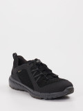 Ecco – Outdoor-Sneaker aus Mesh und Synthetik schwarz
