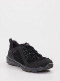 Ecco – Outdoor-Sneaker aus Mesh und Synthetik schwarz