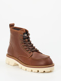 Blauer – Schnürboots aus Kalbleder mittelbraun