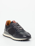 Ambitious – Retro-Sneaker aus Kalbleder und Mesh dunkelblau