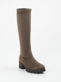 Gabor – Stretch-Stiefel aus Veloursleder mokkabraun