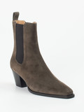 Copenhagen – Chelsea Boots aus Veloursleder grau