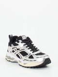 MRP – Low-Top Sneaker aus Metallic-Mesh silber