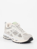 MRP – Retro-Sneaker aus Velour und Mesh Offwhite