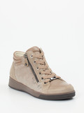Ara – High-Top Sneaker aus geprägtem Leder beige