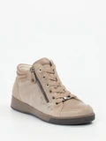 Ara – High-Top Sneaker aus geprägtem Leder beige