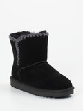 Ara – Stiefelette aus Veloursleder Schwarz