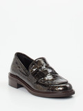 Andrea Puccini – Loafer aus Lackleder mit Krokoprägung