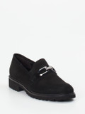 Semler – Loafer aus Veloursleder in Schwarz