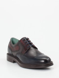 Galizio Torresi – Derby Brogues aus Kalbleder Dunkelblau