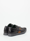 Galizio Torresi – Slip-On Sneaker aus Kalbleder Schwarz