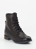Josef Seibel – Schnürstiefelette aus Leder Schwarz