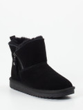 Ara – Stiefelette aus Veloursleder schwarz