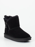 Ara – Stiefelette aus Veloursleder schwarz