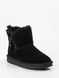 Ara – Stiefelette aus Veloursleder schwarz
