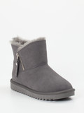 Ara – Stiefeletten aus Veloursleder in Grau