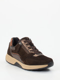 Gabor Comfort – Sneaker aus Veloursleder Dunkelbraun