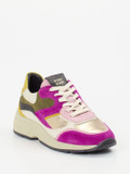Piedi Nudi – Chunky Sneaker aus Veloursleder multicolor