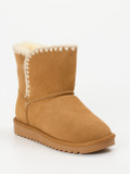 Ara – Winter-Boots aus Veloursleder camelbraun