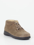 Finn Comfort – Schnürboot aus Veloursleder in Taupe