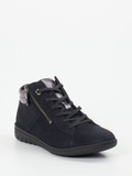 Hartjes – High-Top Sneaker aus Nubukleder Dunkelblau