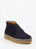 Quarvif – Desert Boots aus Veloursleder dunkelblau