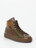Galizio Torresi – High-Top-Sneaker aus Kalbleder Dunkelbraun