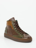 Galizio Torresi – High-Top-Sneaker aus Kalbleder Dunkelbraun