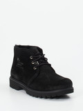 Panama Jack – Schnürboots aus Veloursleder schwarz