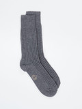 Alto Milano – Feinstricksocken aus Wolle in Grau