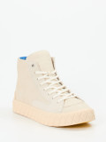 Palladium – High-Top Sneaker aus Veloursleder cremeweiß