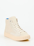 Palladium – High-Top Sneaker aus Veloursleder cremeweiß
