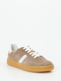 Sioux – Sneaker aus Veloursleder in Taupe