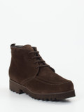 Mannori – Schnürboots aus Veloursleder Dunkelbraun