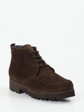 Mannori - Schnürstiefelette aus Veloursleder