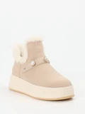 Apepazza - Stiefelette aus Veloursleder in beige
