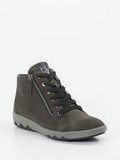 Waldläufer – Stiefelette aus Veloursleder grau