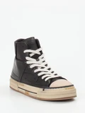 Rebecca White - Sneaker High aus Leder in schwarz