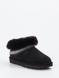 UGG - Stiefelette aus Veloursleder in schwarz