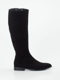 Andrea Puccini – Kniehohe Stiefel aus Veloursleder schwarz