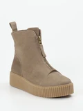 Werner – Stiefelette aus Nubukleder in Taupe