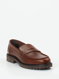 Konstantin Starke – Loafer aus Fettleder Braun