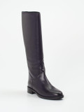 Andrea Puccini – Stiefel aus Kalbleder tiefdunkel violett
