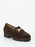 Mannori – Loafer aus Veloursleder dunkelbraun