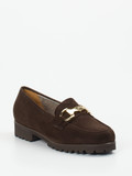 Mannori – Loafer aus Veloursleder dunkelbraun