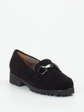 Mannori – Loafer aus Veloursleder schwarz