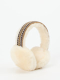 UGG – Ohrenschützer aus Lammfell in Cremebraun