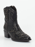 Rebecca White – Western-Stiefelette aus Lammleder Schwarz