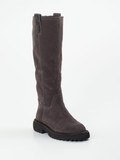 Maripé – Langschaftstiefel aus Veloursleder grau