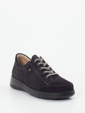 Finn Comfort – Schnürschuh aus Veloursleder dunkelblau